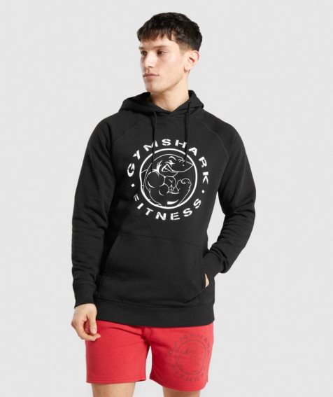 Men's Gymshark Legacy Hoodie Black | CA A81305